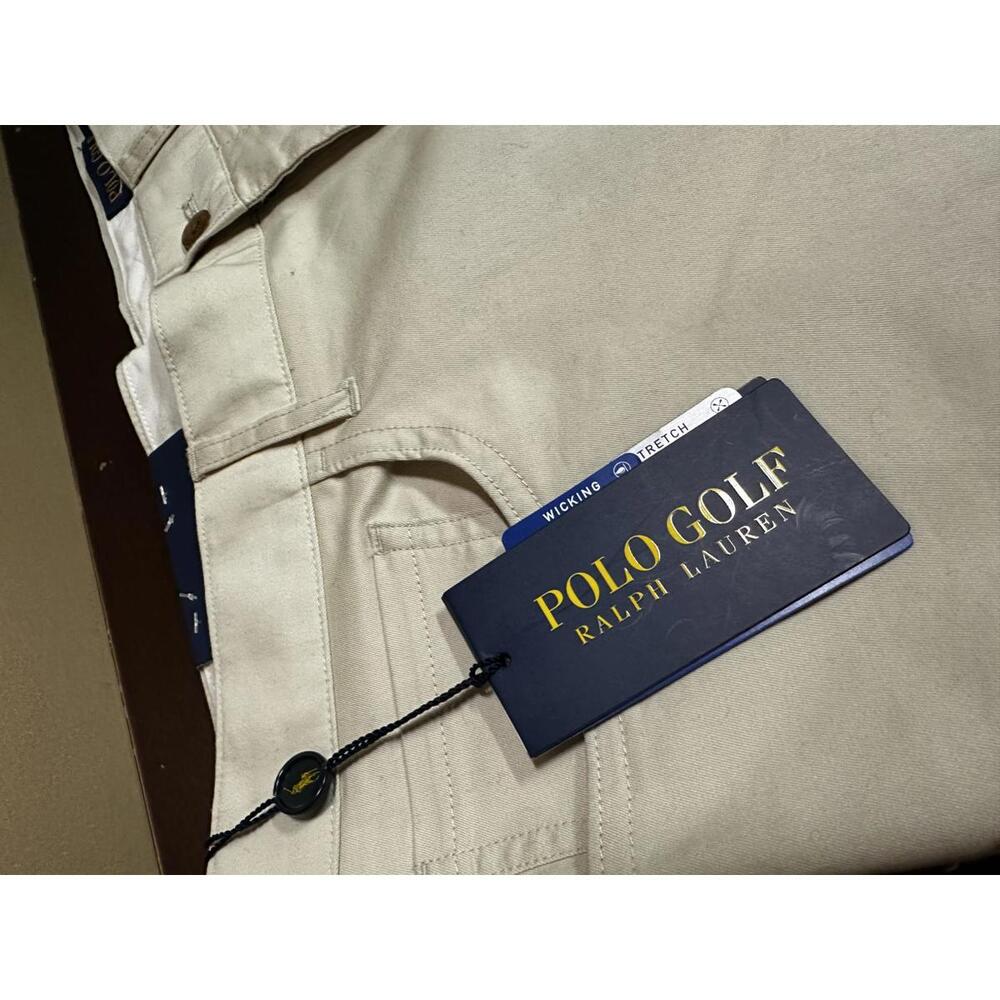 Polo Ralph Lauren Golf Pants Tailored Fit Wicking Stretch Basic Sand 32x32 $125 - Picture 2 of 7